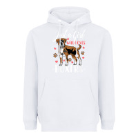 White Kids Boxer Dog Just A Girl Who Loves Boxers Gift Heavyweight Hoodie - trangStudio
