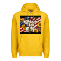 Lemon Western 4th Of July Lama Premium Hoodie - LillyAllenDesigns