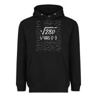 Black 17 year old gift boys girls funny 17th birthday gifts math Heavyweight Hoodie - trangStudio
