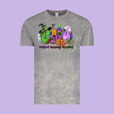 Cna Certified Nursing Assistant Halloween Vintage Tee Designed By Cowgirlartshop