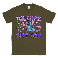 Army Green touch me and i will bite you Classic Tee - texasbilliewilder