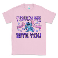 Bubblegum Pink touch me and i will bite you Classic Tee - texasbilliewilder