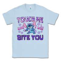 Dusty Blue touch me and i will bite you Classic Tee - texasbilliewilder
