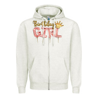 Oatmeal Heather Birthday girl balloon Zipper Hoodie - Artiststas