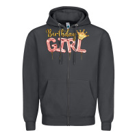 Birthday Girl Balloon Zipper Hoodie | Teevron