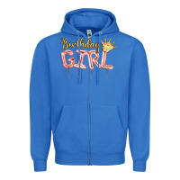 True Royal Birthday girl balloon Zipper Hoodie - Artiststas