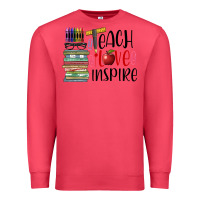 Cardinal teach love inspire Premium Sweatshirt - BarkalooDesign