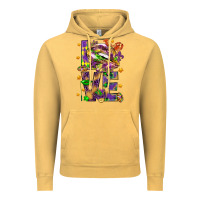 Vintage Mustard Mardi Gras love lips Vintage Hoodie - HowdyJamesFarm