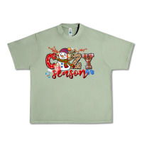 Oil Green cozy season snowman Urban Heavy Tee - CowGirlArtShop