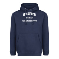 Ipswich Massachusetts Ma Vintage State Athletic Style Heavyweight Hoodie | Teevron