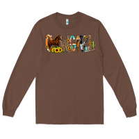 Chestnut Cowgirl Horse Min Long Sleeve Tee - CowCowDesign