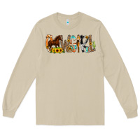 Mushroom Cowgirl Horse Min Long Sleeve Tee - CowCowDesign