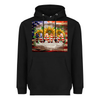 Black patriotic nana Heavyweight Hoodie - BarkalooDesign