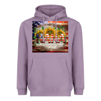Lavender patriotic nana Heavyweight Hoodie - BarkalooDesign