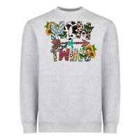 Heather Grey mom of twins Heavyweight Sweatshirt - CowhideDigitalArt