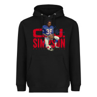 Black O.J. Simpson Heavyweight Hoodie - trangStudio