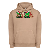 Pigment Burro mama with christmas tree cake ado Urban Hoodie - AdoDesignShop