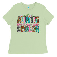 Matcha Auntie Like a Mom Only Cooler Ladies Tee - texasbilliewilder