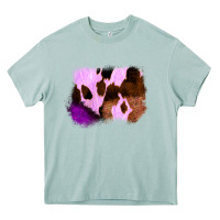 Arona Purple Western Wood Cowhide Frame Heavy Core Tee - Bettercallsaul