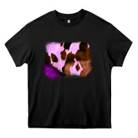 Black Purple Western Wood Cowhide Frame Heavy Core Tee - Bettercallsaul