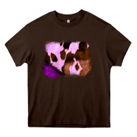 Chocolate Brown Purple Western Wood Cowhide Frame Heavy Core Tee - Bettercallsaul