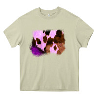 Purple Western Wood Cowhide Frame Heavy Core Tee | Teevron