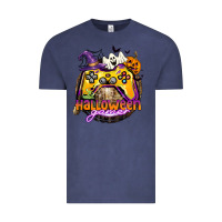 Vintage Denim halloween gamer Vintage Tee - CowGirlArtShop