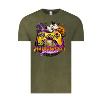 Vintage Olive halloween gamer Vintage Tee - CowGirlArtShop