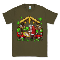 Army Green with god all things are possible santa baby jesus Classic Tee - Jasminsmagicworld