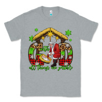 Heather Grey with god all things are possible santa baby jesus Classic Tee - Jasminsmagicworld