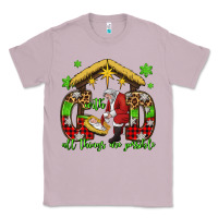 Lilac with god all things are possible santa baby jesus Classic Tee - Jasminsmagicworld