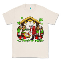 Natural with god all things are possible santa baby jesus Classic Tee - Jasminsmagicworld