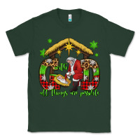 Sports Green with god all things are possible santa baby jesus Classic Tee - Jasminsmagicworld