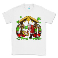 White with god all things are possible santa baby jesus Classic Tee - Jasminsmagicworld
