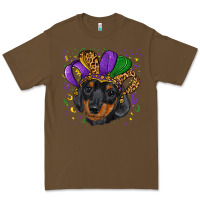 Cacao mardi gras hat dachshund puppy Premium Tee - RanaPortraitStore