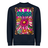 Navy mama Heavyweight Sweatshirt - CowhideDigitalArt