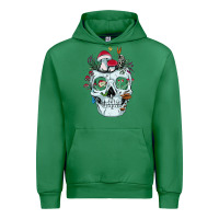 Emerald halloween skull collector mushrooms flowers and butterflies sweatshirt Urban Hoodie - trangStudio