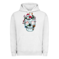 Pigment Lunar Rock halloween skull collector mushrooms flowers and butterflies sweatshirt Urban Hoodie - trangStudio