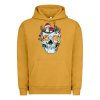 Pigment Peanut Butter halloween skull collector mushrooms flowers and butterflies sweatshirt Urban Hoodie - trangStudio