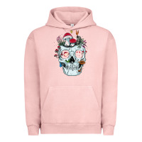Pigment Salmon halloween skull collector mushrooms flowers and butterflies sweatshirt Urban Hoodie - trangStudio