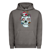 Pigment Tornado halloween skull collector mushrooms flowers and butterflies sweatshirt Urban Hoodie - trangStudio