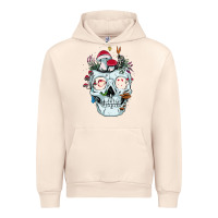 Sandshell halloween skull collector mushrooms flowers and butterflies sweatshirt Urban Hoodie - trangStudio