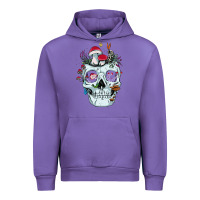 Tulip halloween skull collector mushrooms flowers and butterflies sweatshirt Urban Hoodie - trangStudio