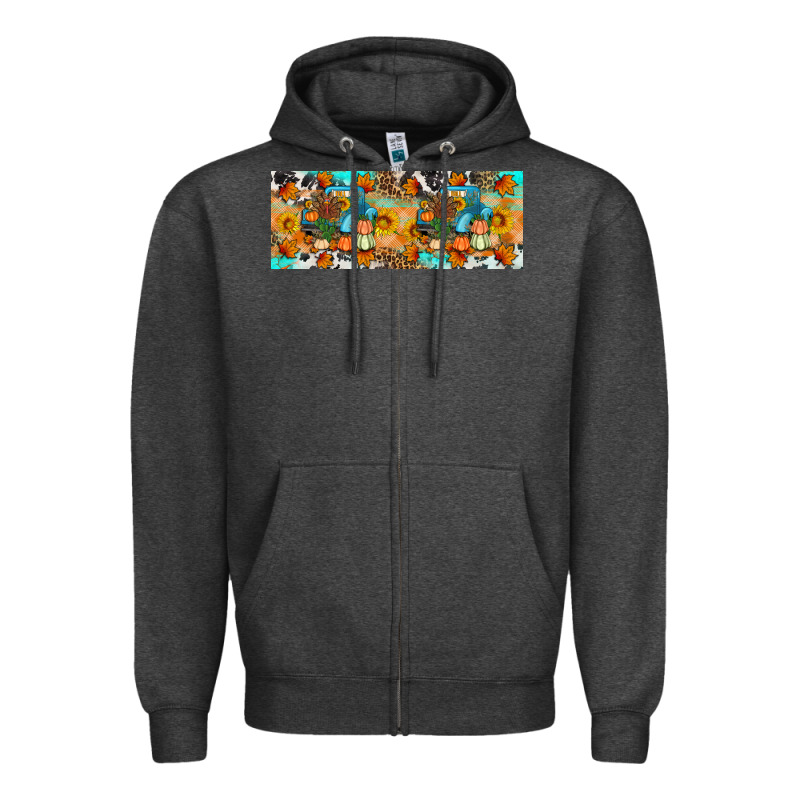 Thanksgiving Turkey Truck Zipper Hoodie by Artiststas | Teevron