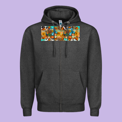 Thanksgiving Turkey Truck Zipper Hoodie Designed By Artiststas