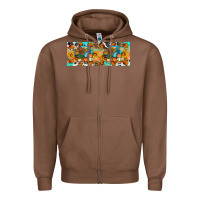 Chestnut Thanksgiving Turkey Truck Zipper Hoodie - Artiststas