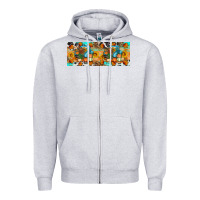 Heather Grey Thanksgiving Turkey Truck Zipper Hoodie - Artiststas
