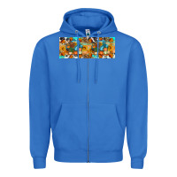 True Royal Thanksgiving Turkey Truck Zipper Hoodie - Artiststas