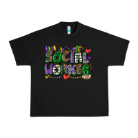 Black social worker mardi gras cowgirl Urban Heavy Tee - CowGirlArtShop