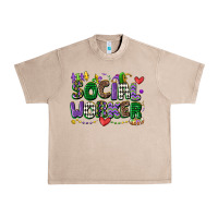 French Oak social worker mardi gras cowgirl Urban Heavy Tee - CowGirlArtShop